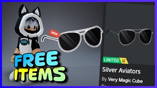 New FREE LIMITED UGC items 😱 How to get FREE UGC LIMITED ITEMS Silver Aviators on ROBLOX  Roblox [upl. by Assenay]