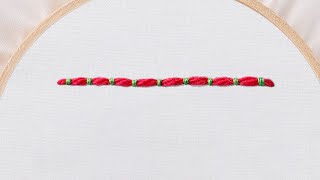 Embroidery 101 How to Embroider a Couching Stitch [upl. by Dnalerb]