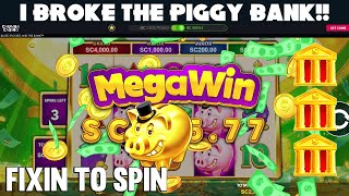 I BROKE THE PIGGY BANK 💰 PIGGIE and the BANK 🐷 Chumba Casino [upl. by Ardnaed]