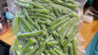 How I freeze long beans from the Garden [upl. by Shay209]