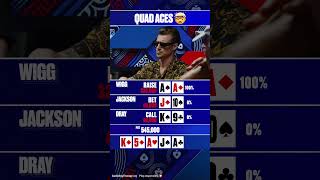 Never seen so many aces in one hand quads aces [upl. by Htrag]