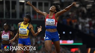 Paulino MAKES HISTORY for the DR with dominant 400m finals performance  NBC Sports [upl. by Mia]