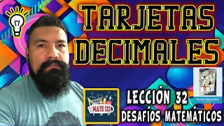 CUARTO GRADO  DESAFÍOS MATEMÁTICOS  LECCIÓN 32  TARJETAS DECIMALES  PÁG 58 [upl. by Alonzo]