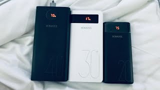 QUICK UNBOXING Romoss Zeus 40000 mAh and Ares 20000 mAh powerbanks [upl. by Beedon291]