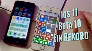 iOS 11 BETA 10  Ein Rekord   iOS 10 vs iOS 11 Speed Test Vergleich [upl. by Gabriella]