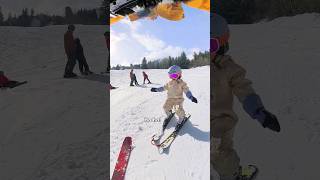 Skiing with a 2 year old part 2 quotIm skiing with my daddyquot 🥹 [upl. by Elad508]