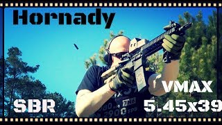 Hornady 545x39 60gr VMAX From A SBR Ballistics Gel Test HD [upl. by Marena]