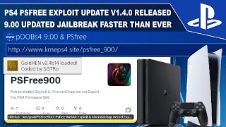 PSFree Exploit Updated to v140 PS4 900 Jailbreak Updated [upl. by Esille]