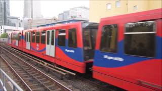 London DLR  Docklands Light Railway  TFL  רכבת קלה  Bahn [upl. by Kinch]