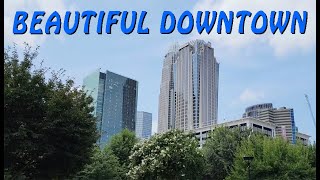 DOWNTOWN CHARLOTTE NC  Four Wards  Parks  Nice Downtown  travel tourism tour [upl. by Dagnah]