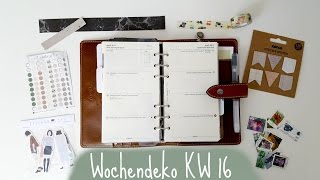 Filofax Wochendeko KW 16 [upl. by Caassi113]