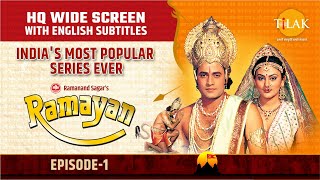 Ramayan EP 1  श्री राम भगवान्‌ का जन्म और बाललीला का आनंद  HQ WIDE SCREEN  English Subtitles [upl. by Aretahs]