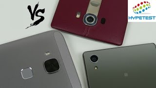 Comparatif design 55  Sony Z5 Premium Huawei G8 LG G4  français  Hypetest  HD [upl. by Spark]