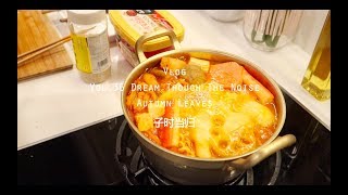 当归Vlog36  秋日里 Dreaming Through The Noise  一个人的部队锅  NatoampEgg Toast  London Fog Latte [upl. by Ahsinrev]