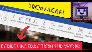 Comment écrire  une fraction  un exposant  une racine carrée sur word   Mr Tuto [upl. by Baer]