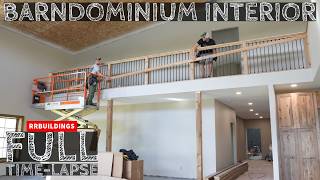 Full Interior Barndominium TimeLapse Home Build [upl. by Marucci334]