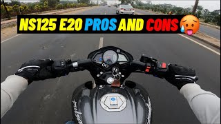 New Pulsar NS125 E20 Pros and Cons 🥵 Bajaj Pulsar NS125 in 2024 [upl. by Adnalu]