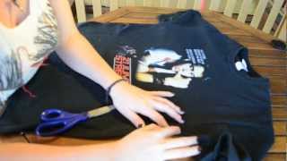 DIY How to Turn a Tshirt into a singlet [upl. by Janiuszck911]