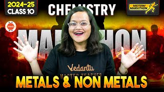 CBSE Class 10 Midterm Marathon Class 10 Science chapter3 Metals and Nonmetals One Shot [upl. by Nnayllas]