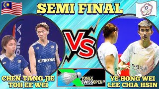 SF🇲🇾CHEN TANG JIETOH EE WEI 🆚️ TPEYE HONG WEILEE CHIA HSIN🔥‼️swissopen2024 [upl. by Dragelin316]