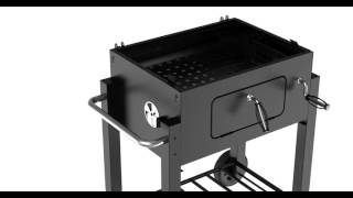 How to assemble Kingsford 24quot Charcoal Grill step by step [upl. by Levania]