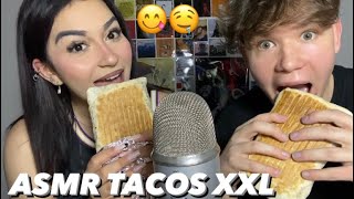 ASMR DÉGUSTATION DE TACOS XXL AVEC MA MEILLEURE AMIE c des briques le bail [upl. by Suiratnod]