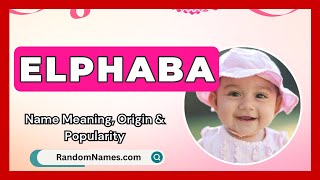 Elphaba  Baby Girl Name Meaning Origin amp Popularity  RandomNamescom [upl. by Iahc]