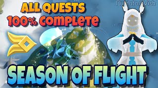 Season of Flight Complete Quests Guide  Sky children of the light [upl. by Ecnarual]