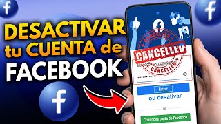 Cómo DESACTIVAR UNA CUENTA DE FACEBOOK TEMPORALMENTE 2024  PASO A PASO [upl. by Aloivaf]