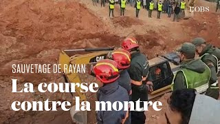 Les images de lopération au Maroc pour sauver le petit Rayan tombé dans un puits [upl. by Sean]