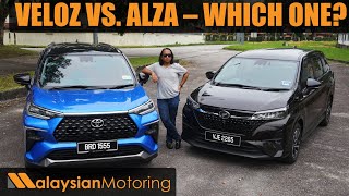 Toyota Veloz vs Perodua Alza – Which One For You  Comparison [upl. by Onifled]