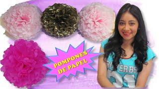 🎊Como hacer FLORES DE PAPEL CHINA grandes Paso a paso 🎊  Hola Paola [upl. by Nivert]