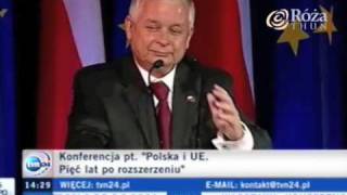 Prezydent Kaczyński o Róży [upl. by Nilahs773]