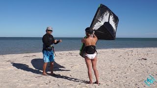 Kitesurfing How to Launch and Land  Learn to Kitesurf Online with KiteBud [upl. by Salzhauer]