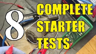 NO CRANK BEST COMPLETE STARTER TEST TUTORIAL Starter motorsolenoid bench troubleshooting [upl. by Skcirdnek]