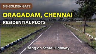 Oragadam Land For Sale  SIS Golden Gate  Chennai Plots plots oragadam land sale gstroad [upl. by Yllah561]