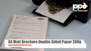 A4 Matt Brochure Double Sided Paper 200g [upl. by Sheeran369]