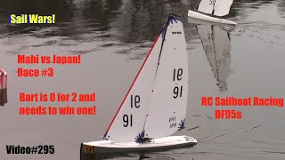 Sail Wars Mahi vs Japans Best Sailors Race 3 RC Sailboat Racing Video295 DF95 Dragon Flite [upl. by Aliber]