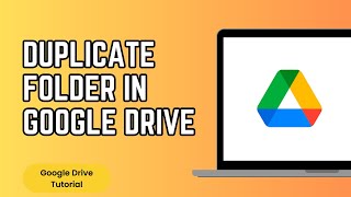 How to Duplicate Folder in Google Drive [upl. by Sorips]