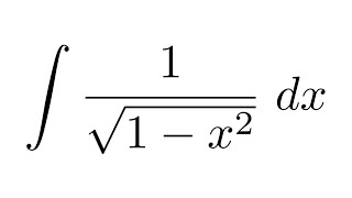 Integral of 1sqrt1x2 substitution [upl. by Zohara]