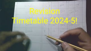 How to make a revision timetable gcserevision revision exampreparation [upl. by Adabel774]