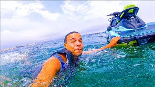 Jet Ski Mishap Falling Off amp Close Call with Coast Guard  The LaVigne Life [upl. by Semaj35]