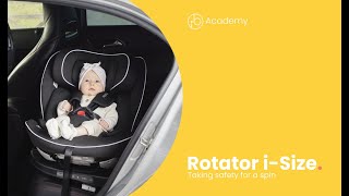 Rotator iSize Plus Car Seat  How to spin  Ickle Bubba [upl. by Notnirt]