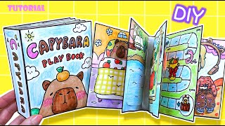 Tutorial Capybara Squishy Book DIY gamebook paperdiy quietbook [upl. by Syl]