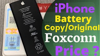 iPhone Battery  Foxconn iPhone Battery Health 100 [upl. by Akerdnuhs]