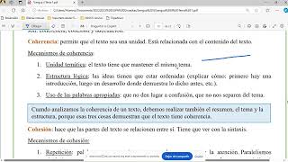 Propiedades textuales coherencia cohesión y adecuación Lengua II ESO Adultos 2024 [upl. by Doerrer]