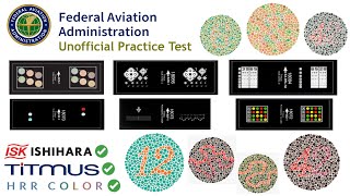 FAA Color Vision Test For Pilots Practice Test With Answers Ishihara Titmus HRR Color RedGreen [upl. by Fayina523]