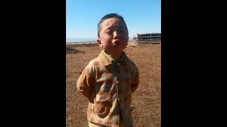 Mongolian little boy sings national music like a professional [upl. by Malik]