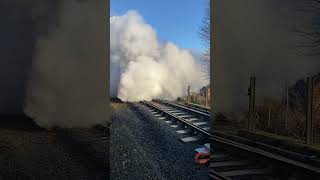 7714 leaving Bridgnorth in a cloud of steam railway train pannier shorts [upl. by Maxa]