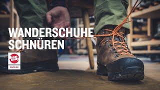 Wanderschuhe richtig schnüren [upl. by Purdy]